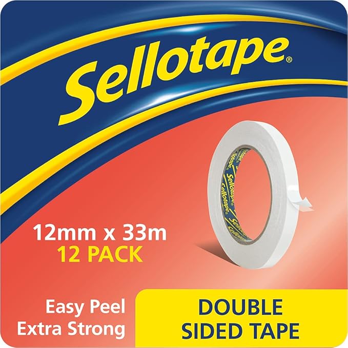 Sellotape Double Sided Tape 12mm x 33m