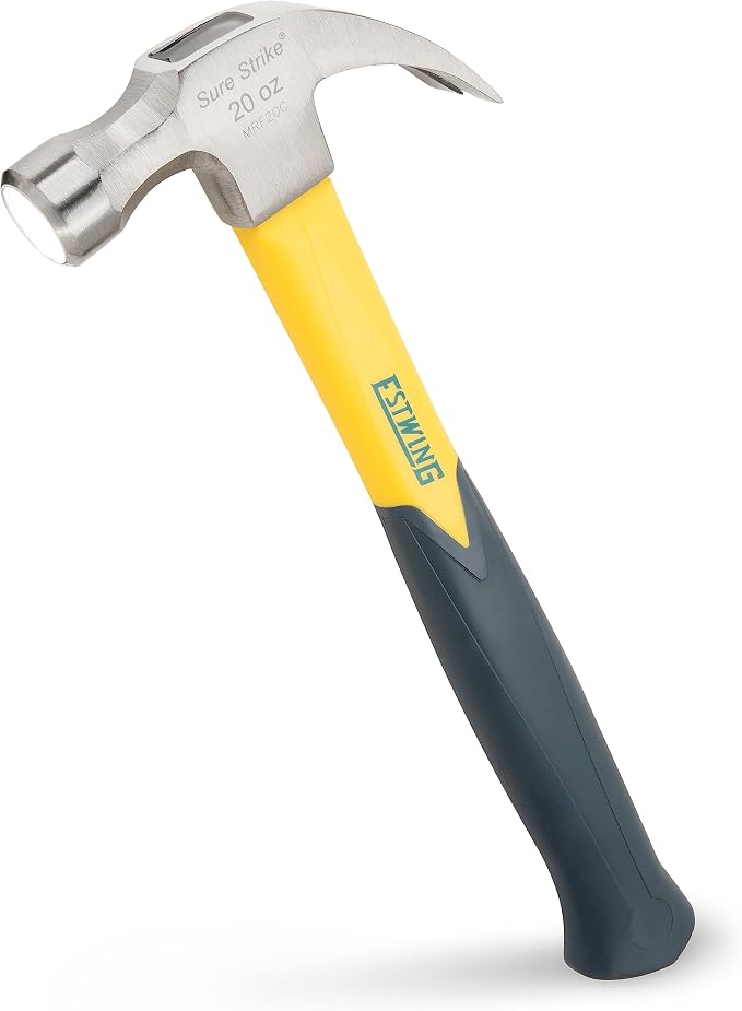 Estwing 20oz Fibreglass Handle Claw Hammer mrf20c