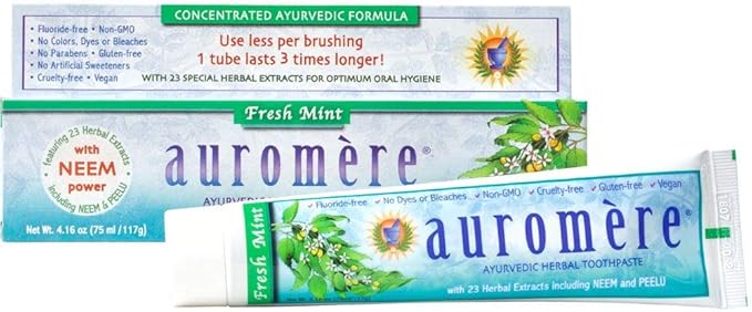 Auromere Fresh Mint Ayurvedic Toothpaste