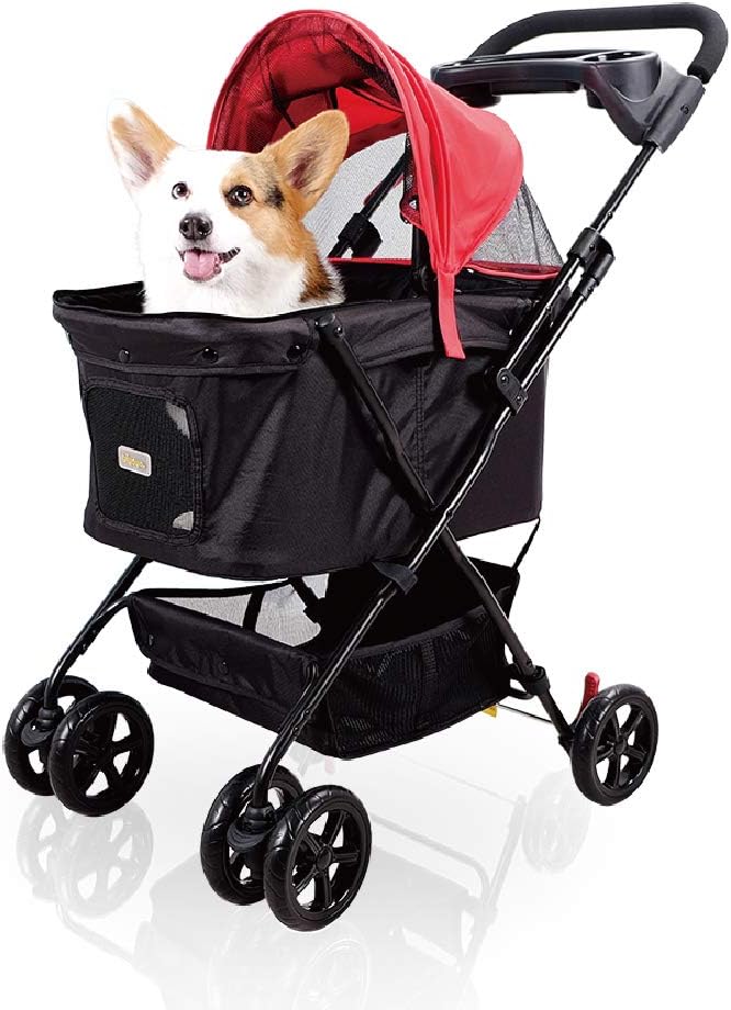 Ibiyaya Easy Strolling Pet Buggy - Rouge Red