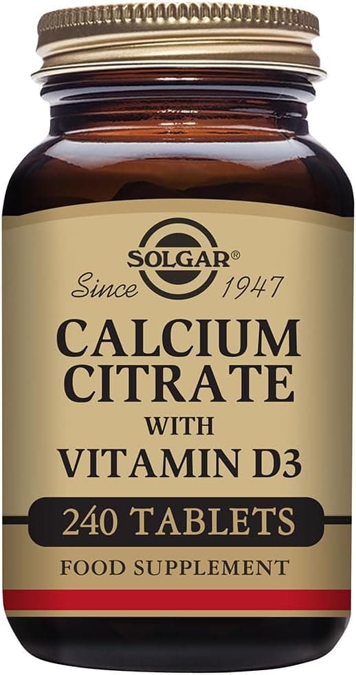 Solgar - Calcium Citrate with Vitamin D3 120 Tablets