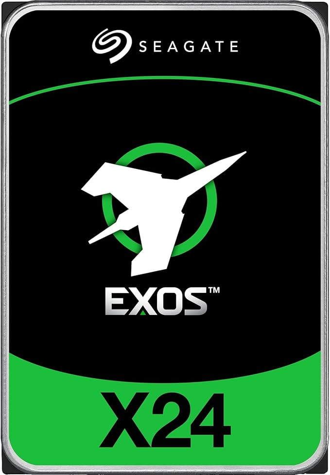 Seagate Exos x24 3.5" Internal Hard Drive - 16TB, SATA III 6 Gb/s