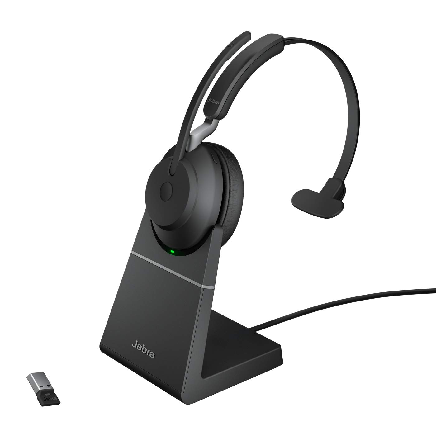 Jabra Evolve2 65 UC Mono USB Bluetooth Headset with Charging Stand [26599-889-989]