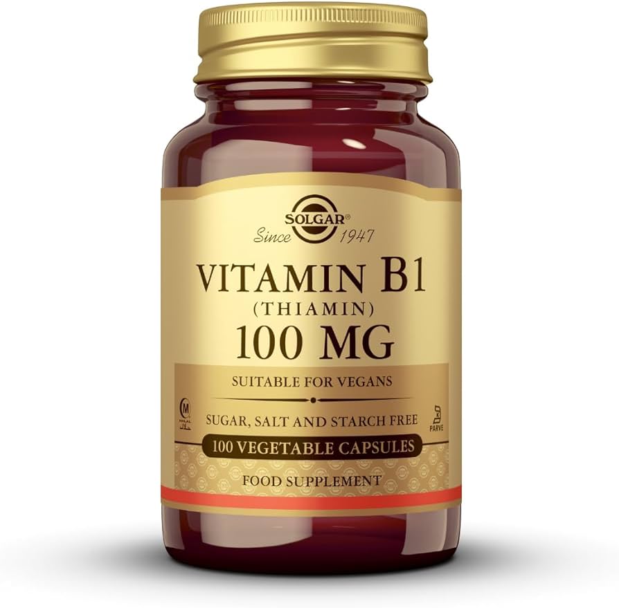 Solgar Vitamin B1 (Thiamin) 100 MG 100 Vegetable Capsules