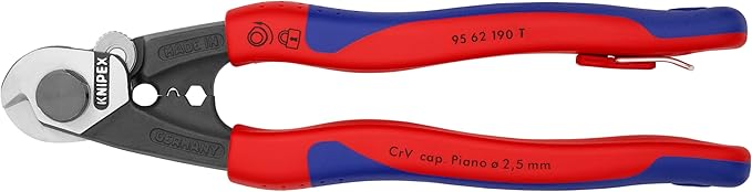 Knipex 95 62 190 T Bka Wire Cutter, multi-component Handle, Shear