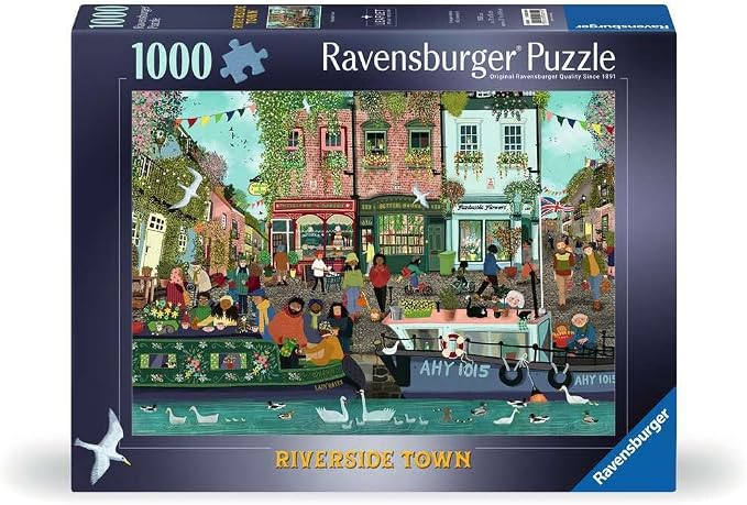 Ravensburger - Riverside Town - 1000 Piece Jigsaw Puzzle