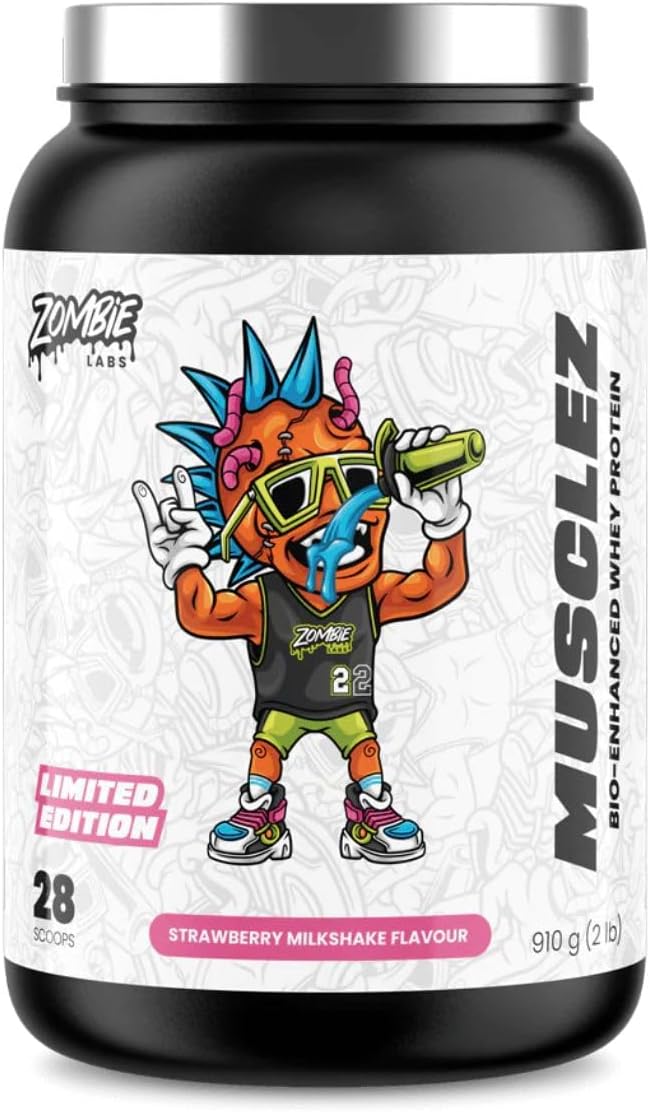 Zombie Labs Musclez - 28 Serves - Strawberry Milkshake
