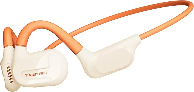TrueFree Open Ear Headphones, Air Conduction Bluetooth 5.3 Wireless Earbuds for Sports, Four Microphones Clear Calls, 15 Hours of Playtime, 16.2mm