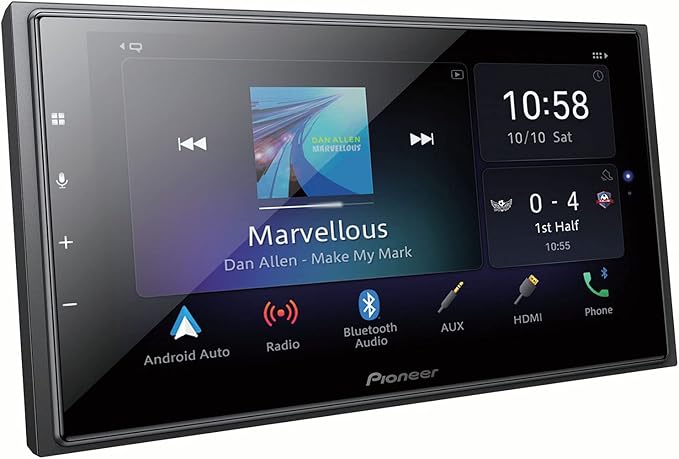 Pioneer DMH-Z6350BT 6.8" Hi-Res Audio AV Receiver with Wireless Apple Carplay and Android Auto