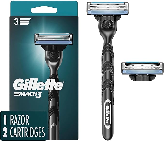 Gillette Mach3 Men's Razor with 2 Blade Refills