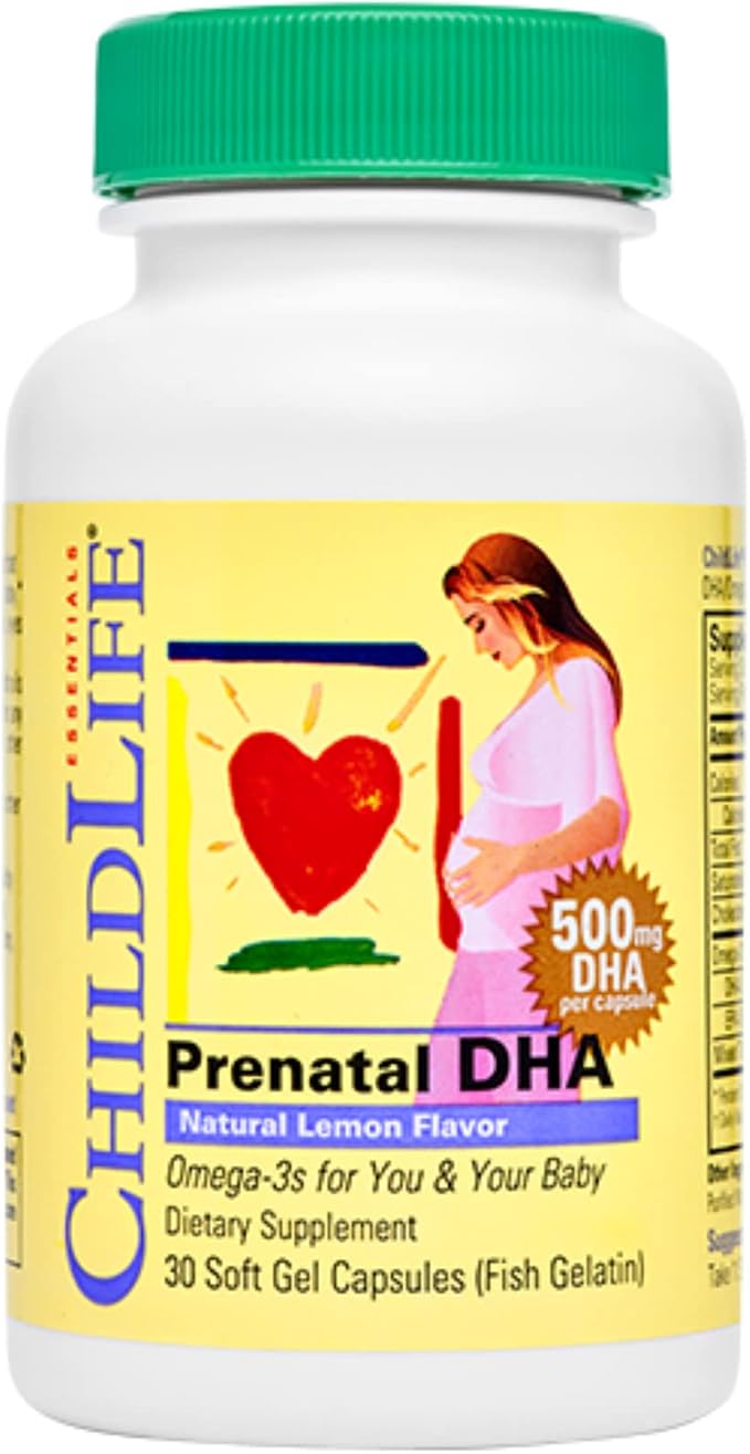 ChildLife Prenatal DHA Lemon Flavor 30 Capsules