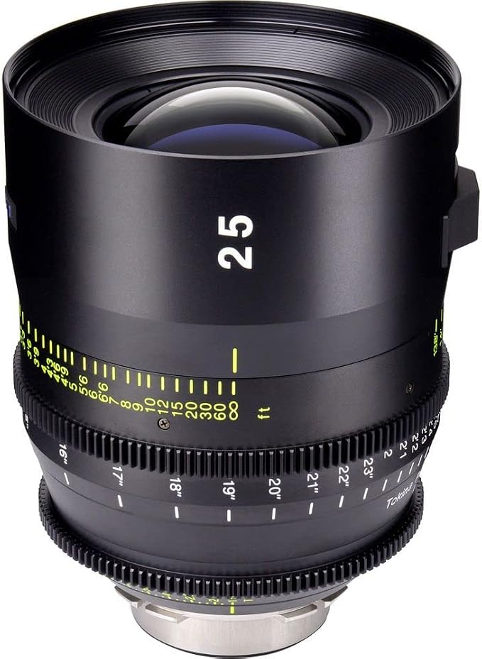 Tokina 25mm T1.5 Cinema Vista Prime Lens Pl Mount, Feet, es, Pl Full Frame, T1.5, Imperial, 112mm, 7.5x5", 1/4" 20, 0.8