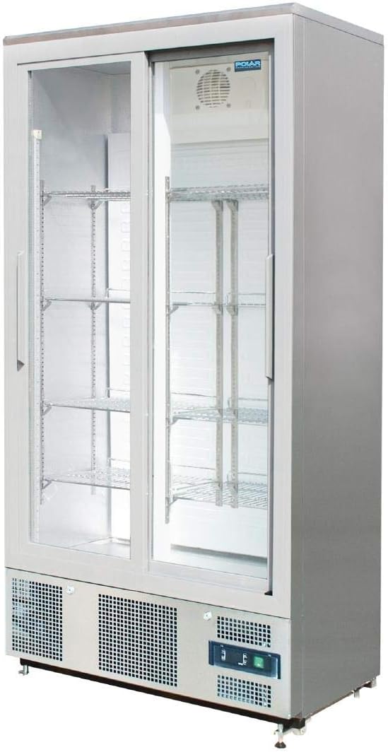 Polar G-Series Sliding Door Upright Bar Fridge 490Ltr