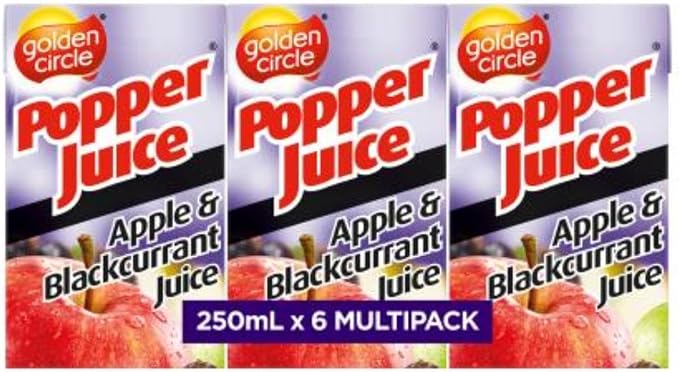 Golden Circle Juice Apple & Blackcurrant Popper 24 x 250ml