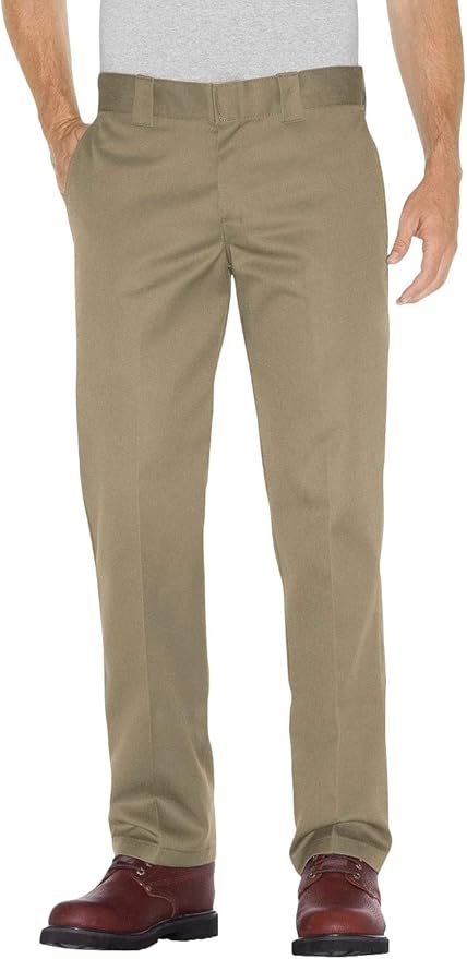 Dickies 873f Flex Slim Fit Straight Leg Work Pants - Black, 34