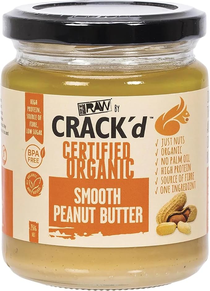 Every Bit Organic Raw Crack'd Smooth Peanut Butter - 250g