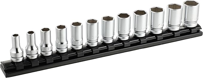 Ko-Ken Socket Set 3/8" Drive 12 Piece On Magnetic Rail 7-19mm KORS3300XZ/12