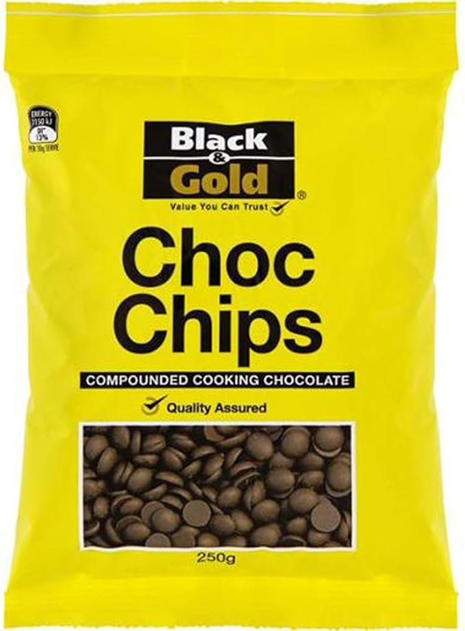 Black & Gold Choc Chips Cooking Chocolate - 250g