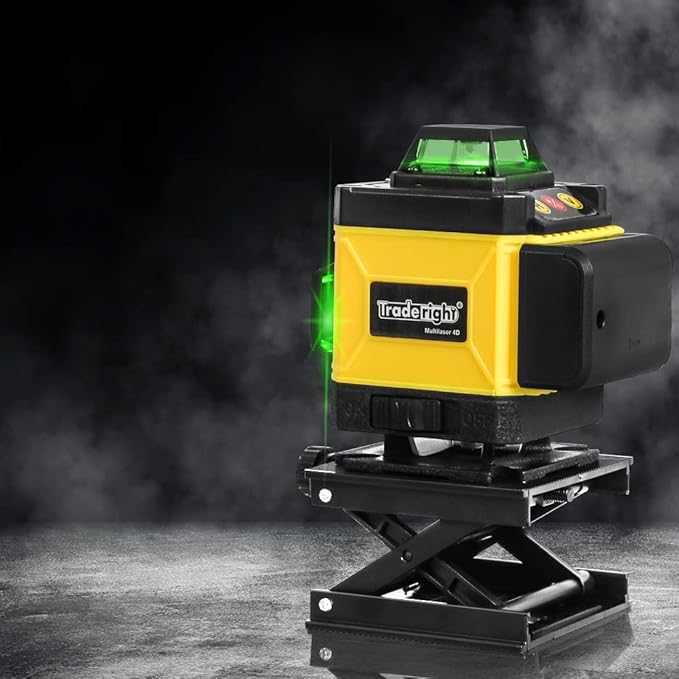 Traderight Laser Level Green Light 4D 16 Lines Self Leveling 360 Rotary Measure