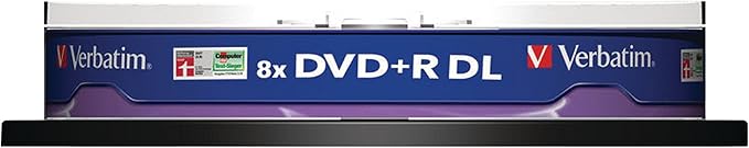 Verbatim 43666 DVD+R DL 8.5GB 10pk Spindle 8x