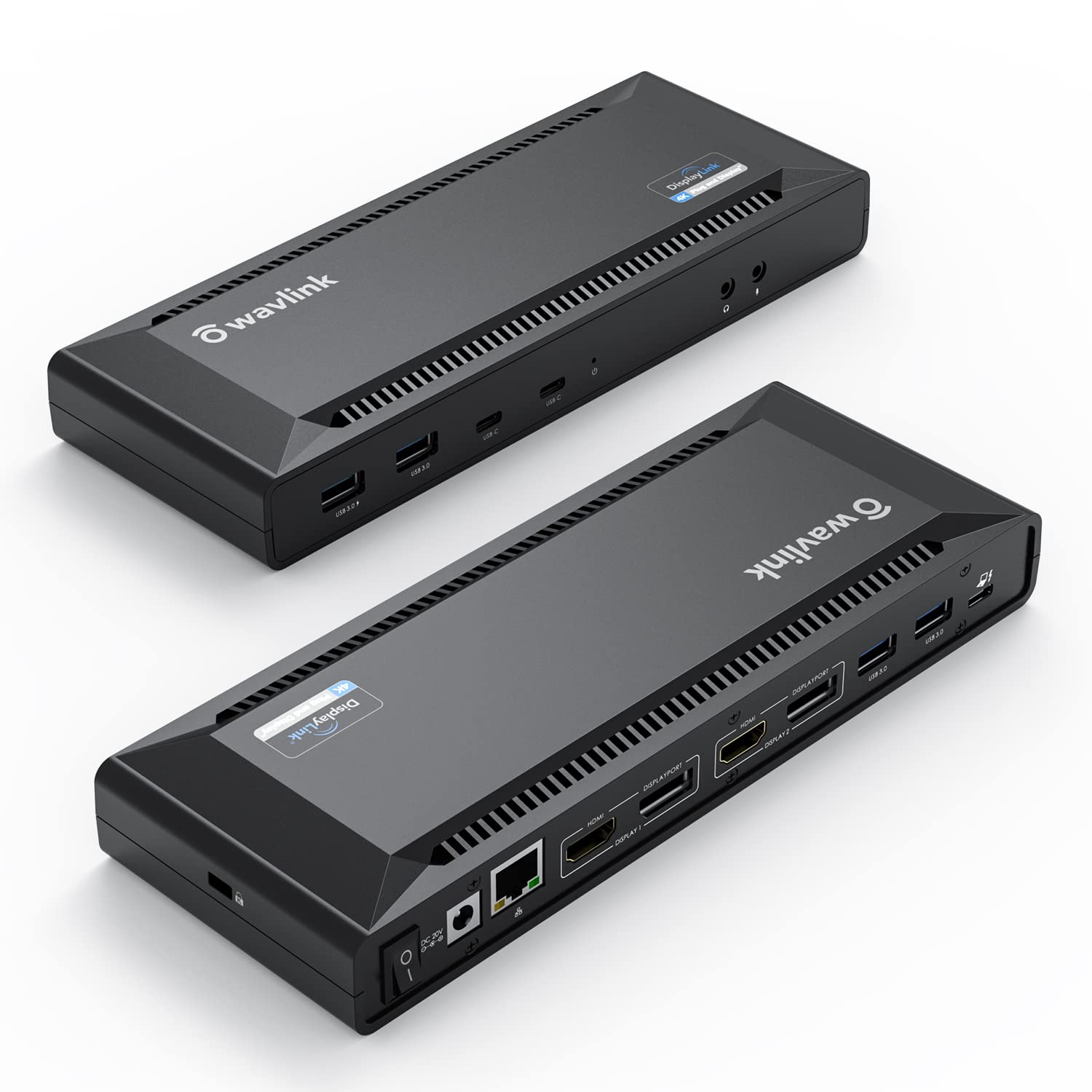 Wavlink USB C Dual 4K HDMI&DP Universal Docking Station, With 60W Powe
