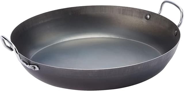 Pyrolux Industry Blue Steel Paella Pan 32cm