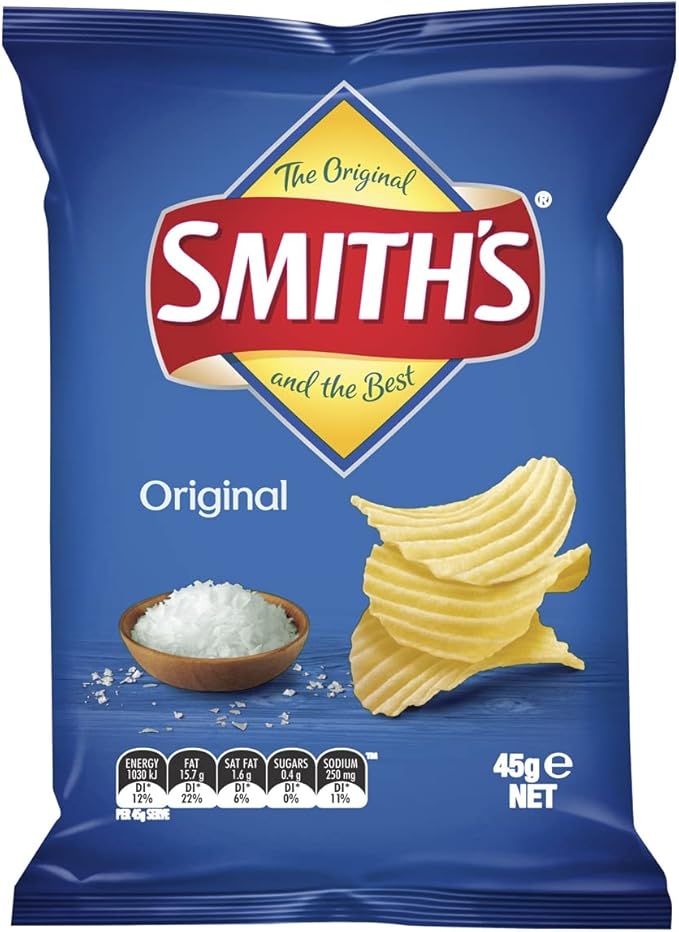 Smiths Crinkle Original Potato Chip 18 x 45 G