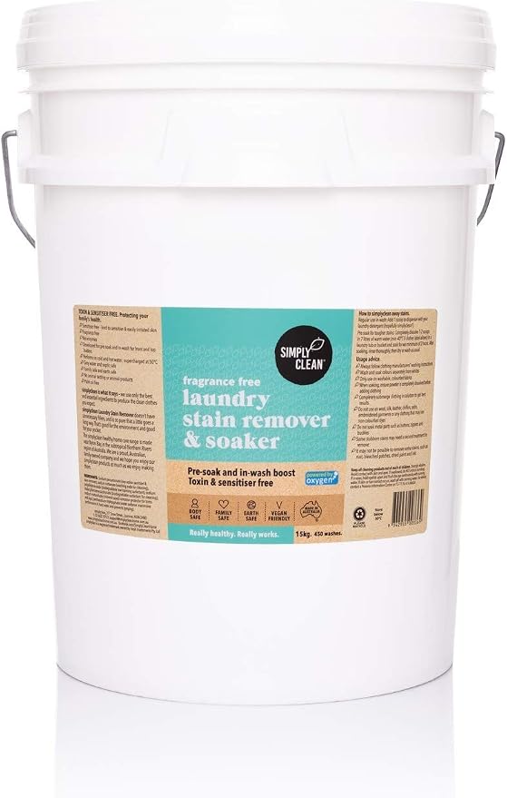 Simply Clean Laundry Stain Remover & Soaker Fragrance Free 15kg *CTP*