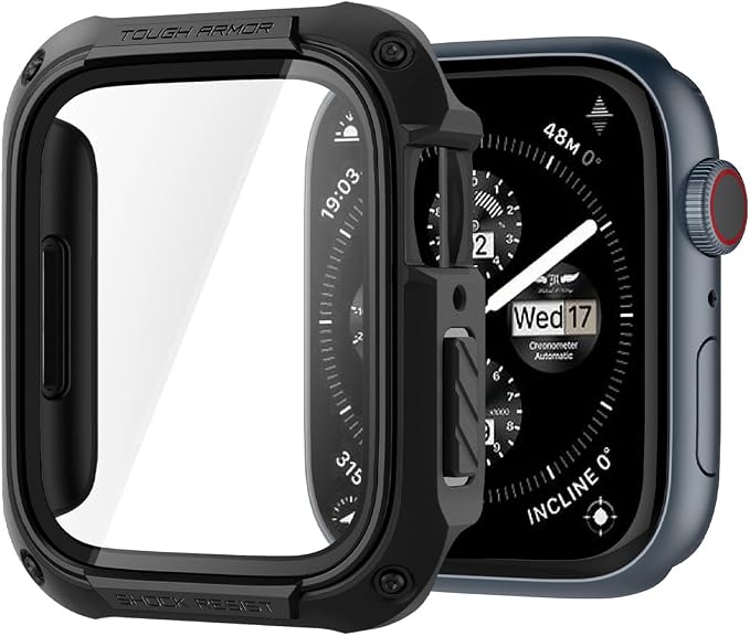 SPIGEN Tough Armor Case for Apple Watch Series 9/8/7 (45mm) [Colour:Black]