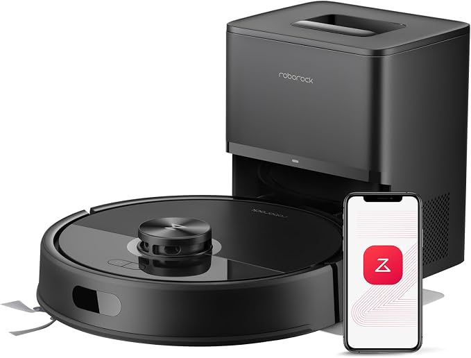 Roborock Q7T+ Plus Robotic Vacuum Cleaner w/ 10,000Pa Suction Power - Black