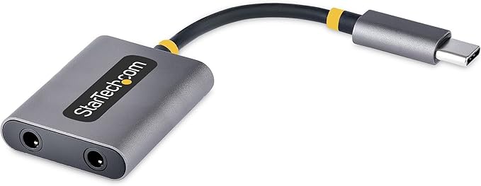 StarTech Usbc-audio-splitter USB-C Headphone Splitter/dongle with Mic