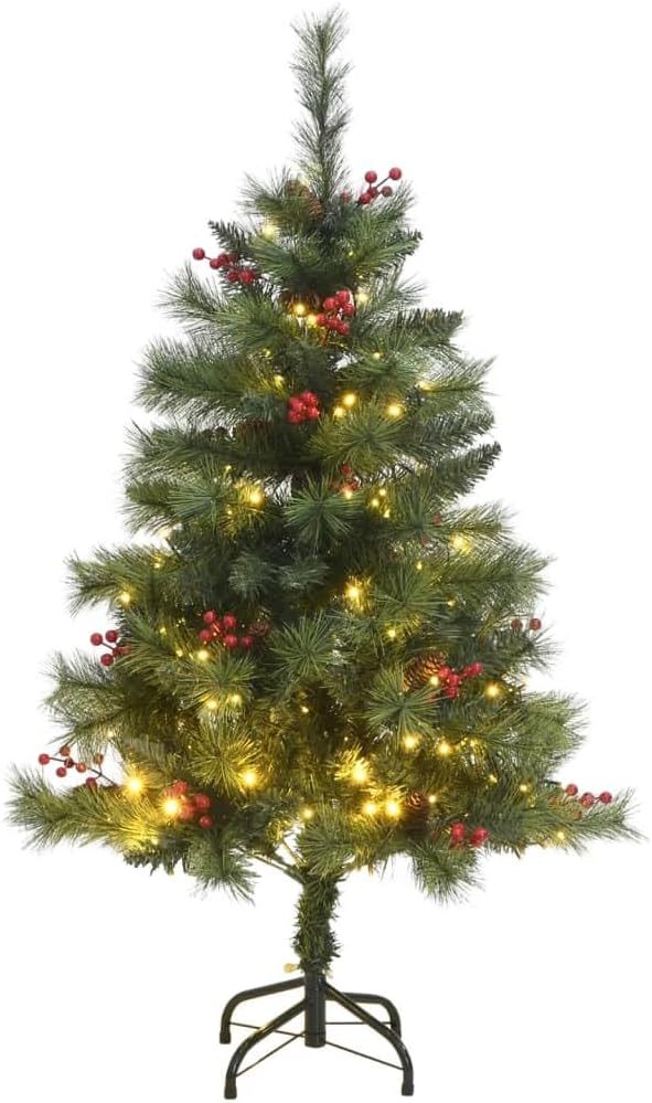 Artificial Hinged Christmas Tree 150 LEDs 120 cm