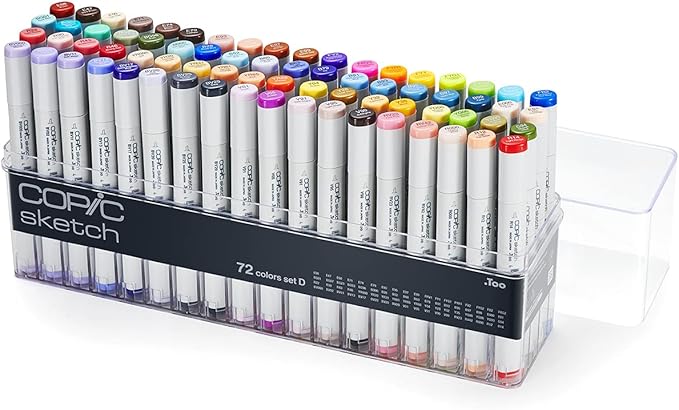 Copic Sketch Marker Pen Set - 72 D Colours