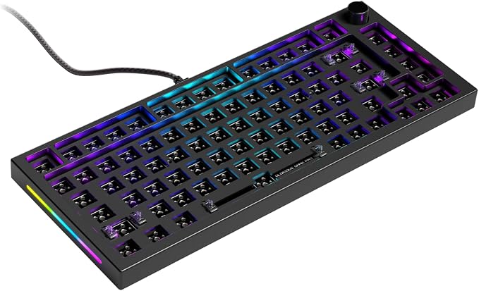 Glorious GMMK Pro 75 ISO Modular Custom RGB Gaming Keyboard Black
