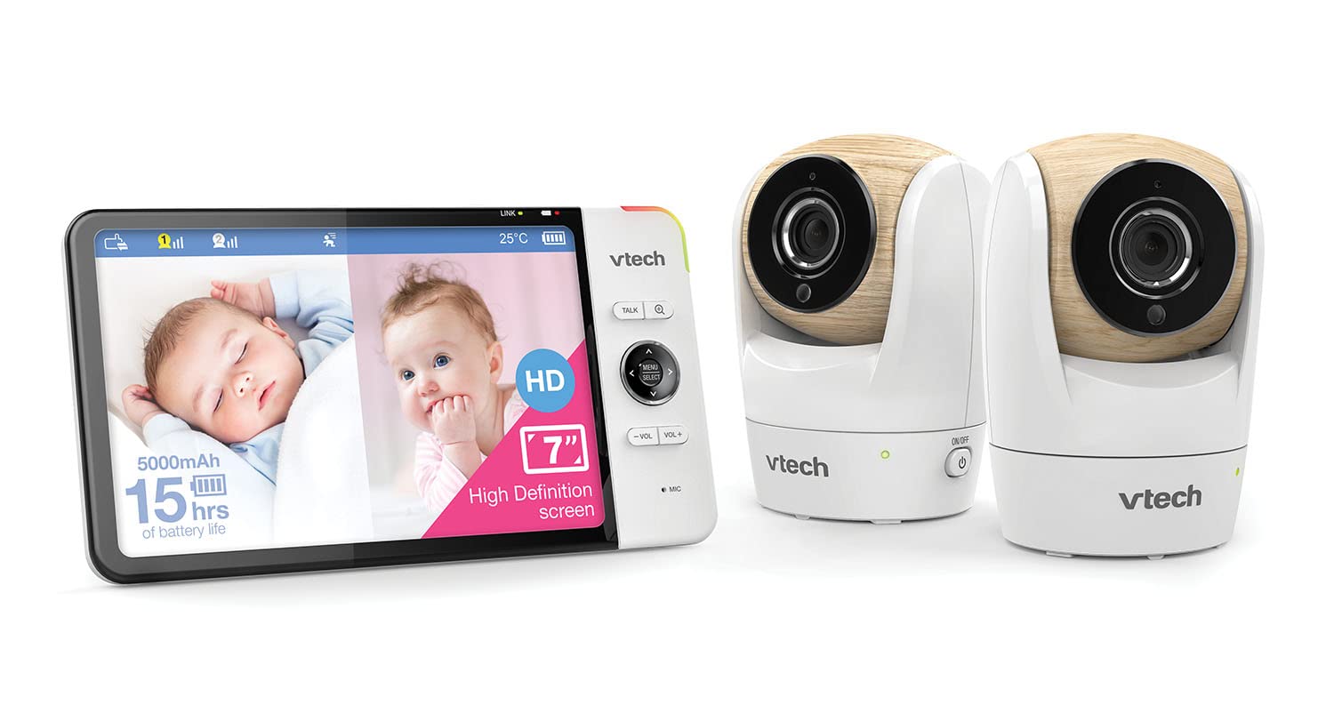 VTech Baby BM7750HD-2 - 2-Camera Pan & Tilt Video & Audio Baby Monitor
