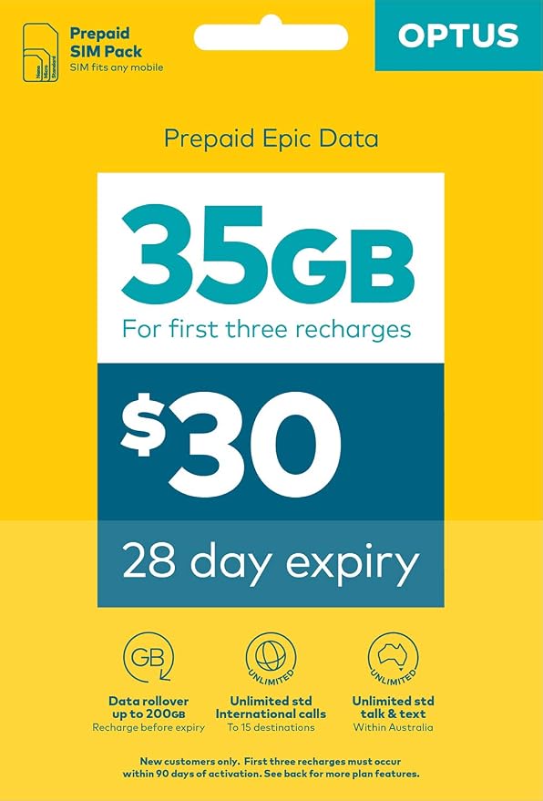Optus Prepaid Sim Starter Kit