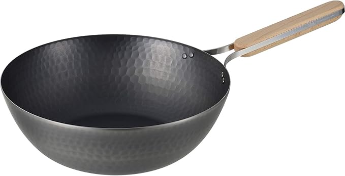 Enzo Japanese Iron Wok Pan - 28cm