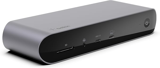 Belkin Connect Pro Thunderbolt 4 Dock Docking Station, Space Grey