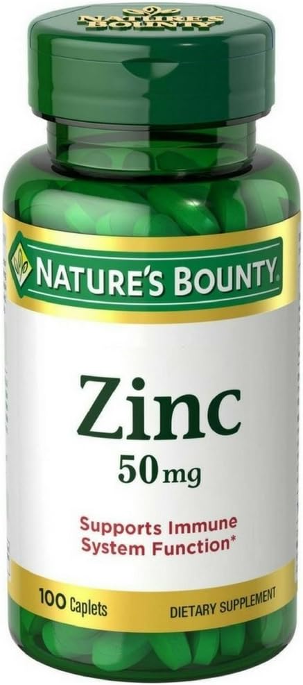 Nature's Bounty Zinc - 50 MG - 100 Caplets
