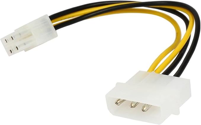 Astrotek Internal Power Molex Cable 20cm - 4 Pins to 8 Pins ATX EPS 12V Motherboard Power Supply