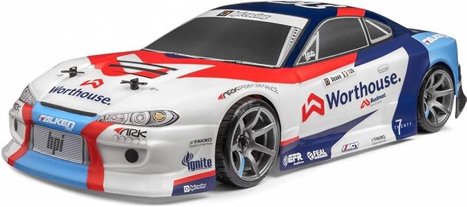 HPI 120097 1/10 RS4 Sport 3 Team Worthouse Nissan S15 RC Drift Car