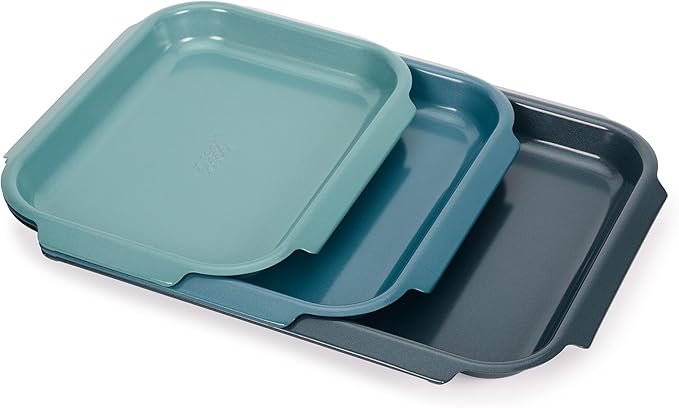 Joseph Joseph Nest Bake Three Piece Baking Tray Set in Blue