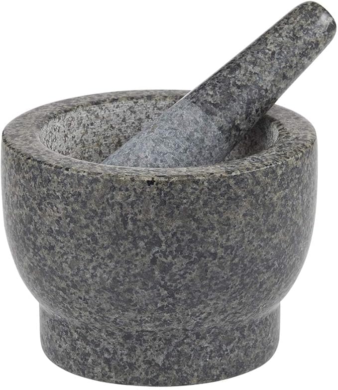 Davis & Waddell: Traditional Granite Mortar & Pestle - Grey