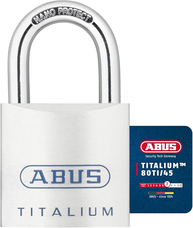 Abus - 80TI/45mm Titalium Padlock Carded