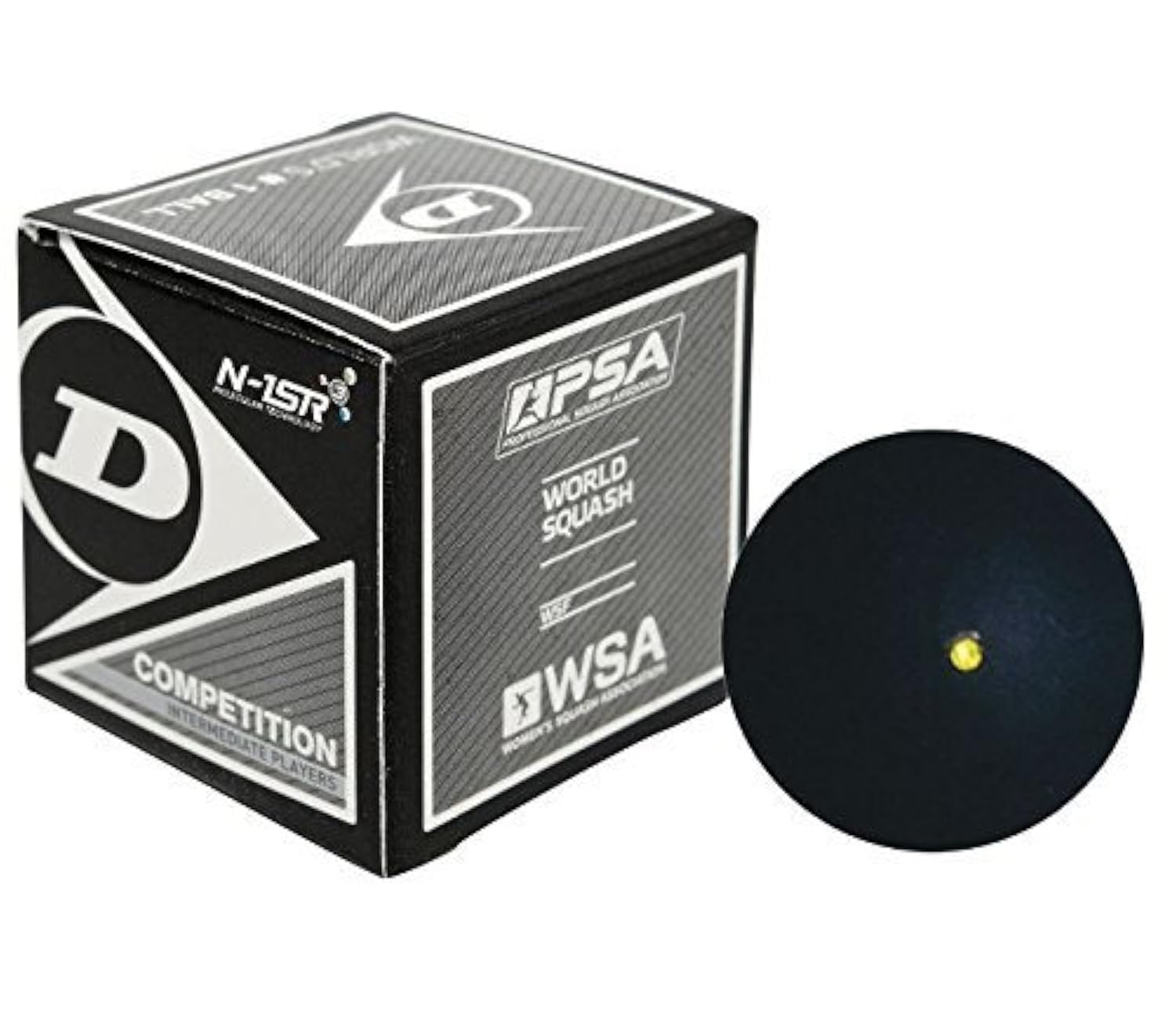 Dunlop Competition - Single Yellow Dot Squash Ball | Sports