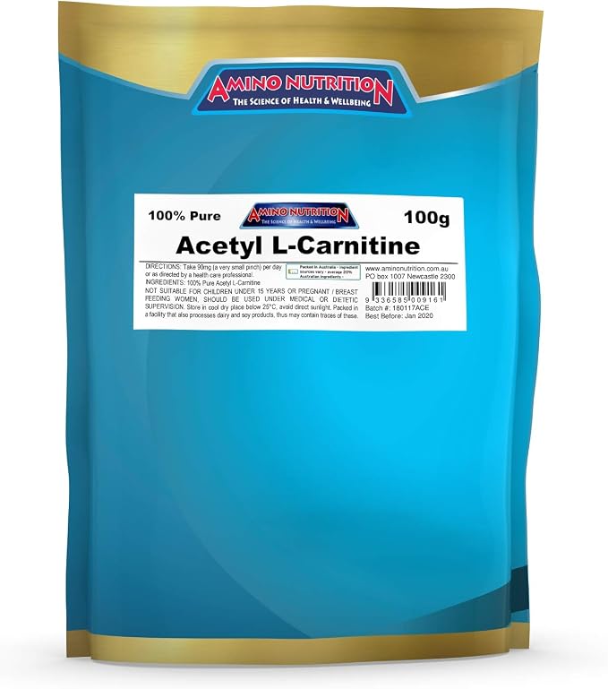 100% Pure Acetyl L-Carnitine Powder 100g