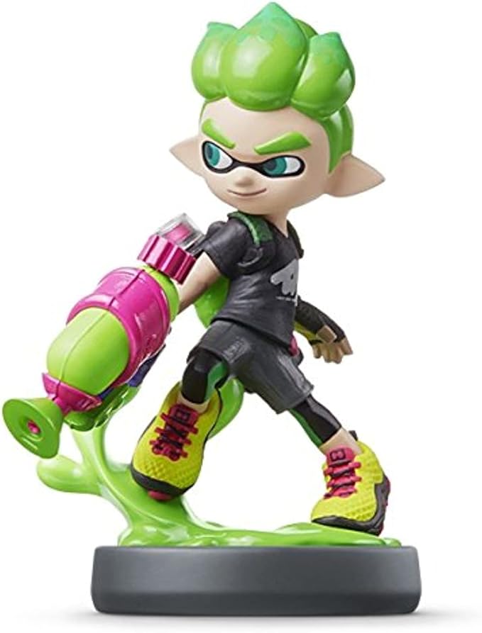 Amiibo Splatoon Boy Neon Green Japan Nintendo Series