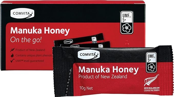 Comvita-UMF 5+ Manuka Honey On-The-Go 10g x 12 Sachets