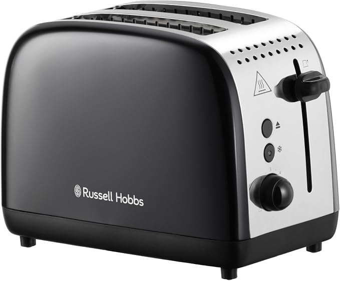 Russell Hobbs RHT2655BLK Colours Plus 2 Slice Toaster - Black