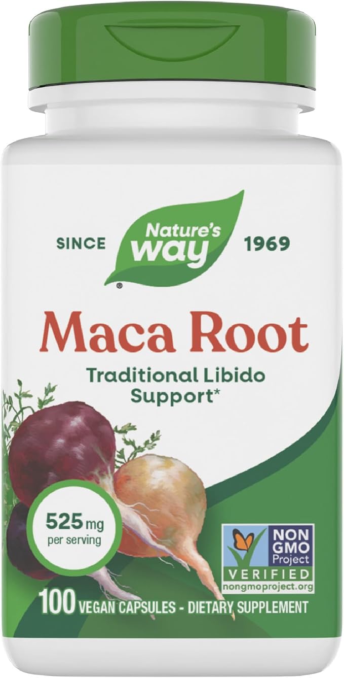 Nature's Way Maca Root - 525 MG - 100 Capsules
